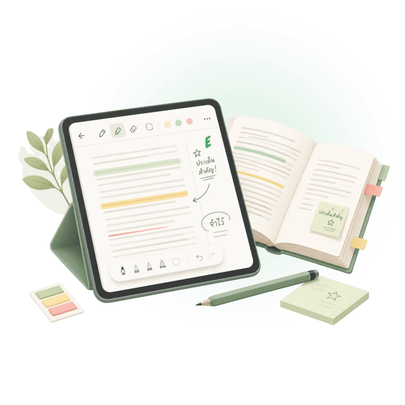อ่าน E-book บน iPad ขีดเขียน–ไฮไลต์–จดโน้ตได้เหมือนหนังสือจริง